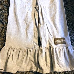 Matilda Jane girls size 4 Heather gray big ruffles